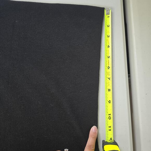 Anne Klein Poncho Cape Womens Medium Black Tan Knit Old Money Equestrian Boho - Picture 10 of 14